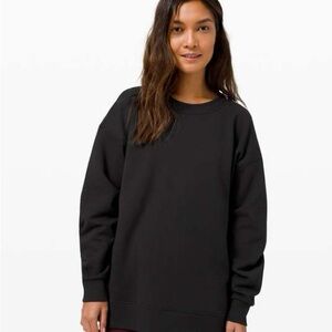 Lululemon Black Perfectly Oversized Crewneck
